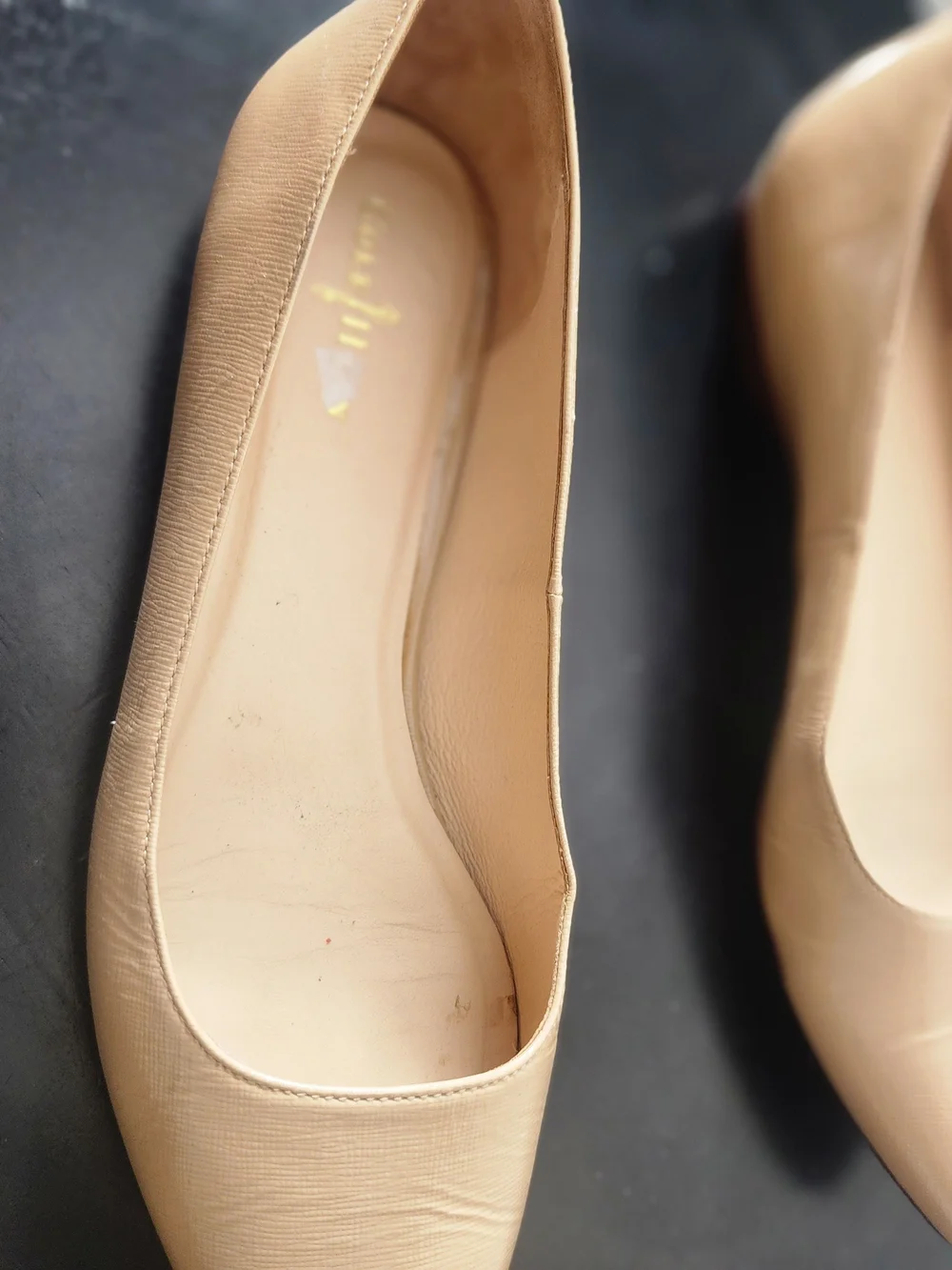 Cole Haan Women's Nude Pointed Toe Flats